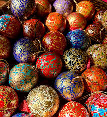 Adornos Navideños de Papel Maché Irrompibles, Brillantes, Rayados y Mate, para Colgar en el Árbol de Navidad, Decoración para Fiestas - Product Image 3