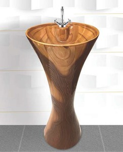 Glossy Surface Column Pedestal Hand Washing <b>Basin</b> Single-Hole Faucet Mount for Hotels Schools Hospitals Washroom - Product Image 5