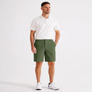 Shorts chino pour homme, coupe classique, en twill de coton, formels, pour le travail, avec poches, couleur unie, légers, respirants, logo personnalisé, vente en gros - Product Image 1
