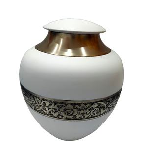 Cremation urn Whole <b>Sale</b> Urns <b>For</b> Human Ashes hand made aluminum brass urns <b>for</b> ashes - Product Image 2