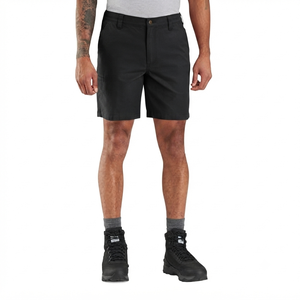 Shorts de golf décontractés pour hommes, personnalisés OEM, haute qualité, style urbain, imperméables, respirants, 100 % coton, couleur unie - Product Image 2