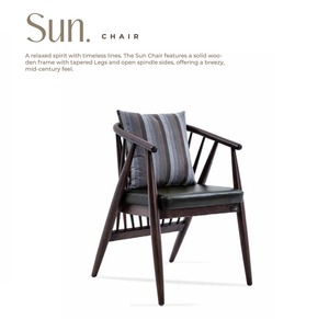 Solid Wood <b>Armchair</b> Upholstered Seat <b>Dining</b> Chair Tapered Legs Open Spindle Back Modern Home Furniture - Product Image 1