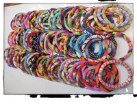 Bracelets en verre perlé au crochet tendance Ahana, qualité assurée du Népal, bijoux de mode unisexes/femmes, bracelets et joncs.