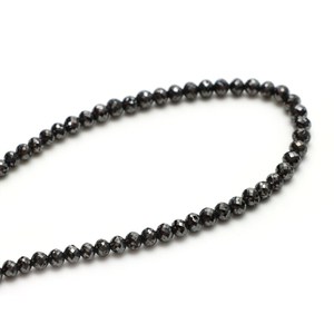 Cuentas Redondas Facetadas de Diamante Natural de 3-4.5mm, Cuentas de Piedras Preciosas Sueltas para la Fabricación de Joyería al por Mayor - Product Image 1