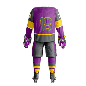 Vente directe d'usine, uniforme de hockey sur glace, nouveau design, ensemble sportif léger, vente en gros, uniforme de hockey sur glace - Product Image 4