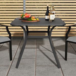 Tavolo da Pranzo da Esterno in Metallo da 32 Pollici con 4 Gambe Curve - Product Image 2