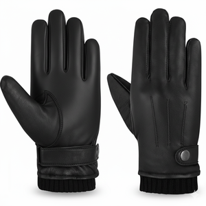 Unlined black wrist length Winter <b>Gloves</b> for Men & Women <b>Touchscreen</b> <b>Gloves</b> Wholesale Manufacturer - Product Image 1