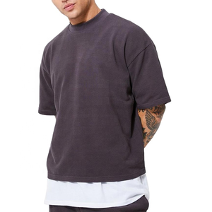 เสื้อยืดสไตล์วินเทจทรงหลวมขนาดใหญ่ ยูนิเซ็กส์ ผ้าฝ้ายนุ่มสบาย แฟชั่นลำลอง สตรีทแวร์ ชุดฤดูร้อน - Product Image 5