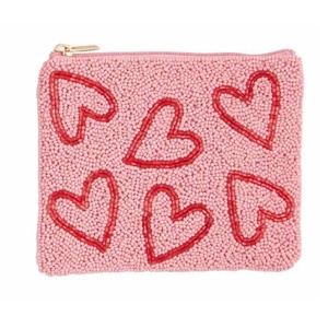 Monedero con Cuentas en Forma de Corazón Multicolor, Mini Bolsa con Cierre, Perfecta para Llevar Llaves, Dinero en Efectivo, Tarjetas, Monedas y Maquillaje, Accesorio para Niñas y Mujeres - Product Image 6
