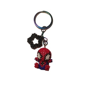 Custom Color Handmade Glass Ornament <b>Key</b> <b>Chain</b> Christmas Party Decor Eco Friendly Handmade Beaded Glass Keychain Holiday - Product Image 1
