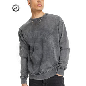 Nouvel arrivage : Sweat-shirt de jogging ample en coton, col rond, style streetwear, doux, épais et uni, du fabricant - Product Image 1