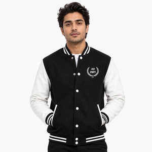 Chaqueta Varsity Premium de Alta Calidad, Ropa Exterior Informal con Ajuste Cómodo, Tela Resistente, Puños Acanalados, Bordado Personalizado - Product Image 1