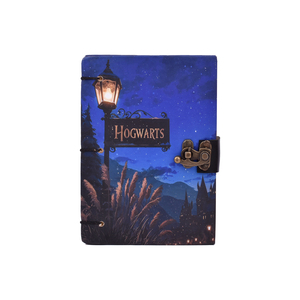 <b>Custom</b> A5 Hogwarts Handmade Paper Notebook with Metal Lock | 200 Pages Vintage Journal <b>Diary</b> Eco-Friendly Cardboard Cover Gift - Product Image 1