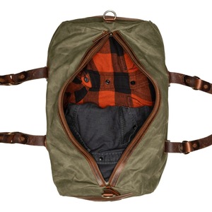 Bolsa de Lona y Cuero para Viaje, Gimnasio, Deporte, Impermeable, Estilo Vintage, Gran Capacidad, LCTB-0040 - Product Image 3