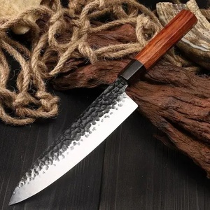 Juego de Cuchillos de Chef Profesionales de Acero al Carbono de 5 Piezas, Hechos a Mano por Ahmad Fabric, Mango de Resina, Funda de Cuero, Diseño Moderno, Personalizable - Product Image 6