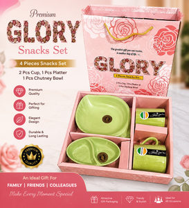 Juego de Tazas y Platos de Melamina Blanca de Lujo con Impresión, 2 Tazas, 2 Platos, Empaque en Caja Marrón para Regalo de Té o Café - Product Image 5