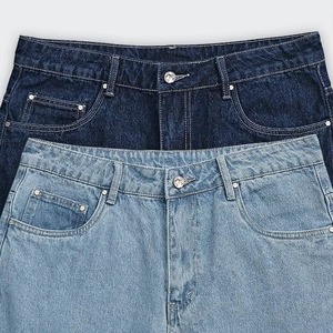 Pantalones Cortos de Mezclilla para Hombre, Personalizados, Verano, Estilo Urbano, Vintage, Cómodos, Desgastados, Casuales, Cintura Elástica, Transpirables, Bordado Rápido - Product Image 5