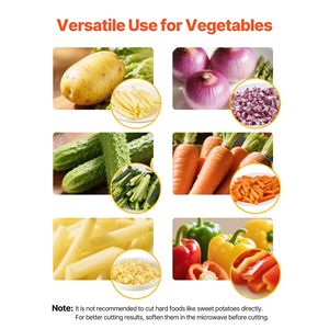 Affettatrice Commerciale in Acciaio Inossidabile per Patatine Fritte con 3 Lame di Ricambio da 1/2, 3/8 e 1/4 di Pollice per Tagliare Verdure e Frutta - Product Image 3