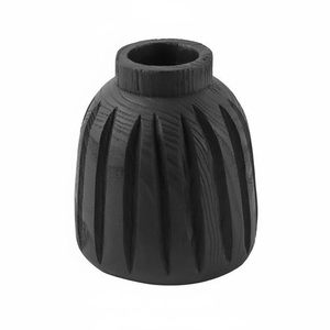 Pot de fleurs moderne en résine noire légère, pot à bonsaï à large ouverture, pot de plantation pour salon, table à manger - Product Image 3