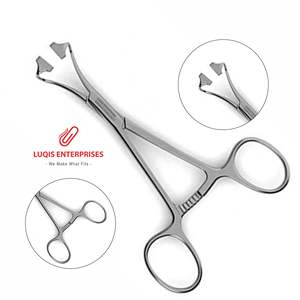 Pinzas Ochsner de 90 Grados con Puntas Finas y Dientes Horizontales, Instrumento Quirúrgico de Acero Inoxidable, Pinza Hemostática - Product Image 1