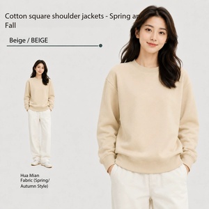 Sweat-shirt unisexe en coton 320G à col ras du cou, coupe ample, printemps-automne, prix usine Chine-Bangladesh, vente en gros - Product Image 5