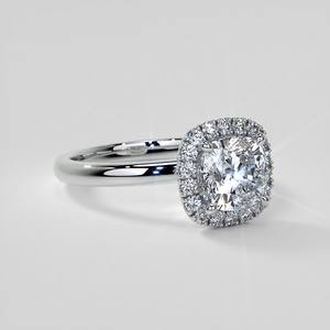 Bague de fiançailles Gema par Creative Natural en or massif 18 carats avec halo de diamants de laboratoire, certifiée IGI, pour femmes et jeunes filles - Product Image 6
