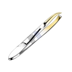 Pinzas Profesionales de Precisión para Cejas, Pinzas de Acero Inoxidable para Mujeres y Hombres, Pinzas Inclinadas para Depilación, Depiladora A-gold - Product Image 1