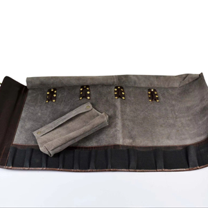 Sac de Chef en Cuir Véritable Durable et Luxueux, Anti-Odeur, pour Couteaux, Portable, pour Voyages Culinaires LBKR-0042 - Product Image 1