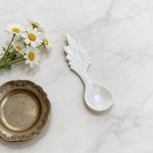 Petite cuillère artisanale en nacre naturelle en forme d'œuf, pour condiments, sel et confiture, pour restaurants, fournisseur en gros, luxe, compatible lave-vaisselle - Product Image 3