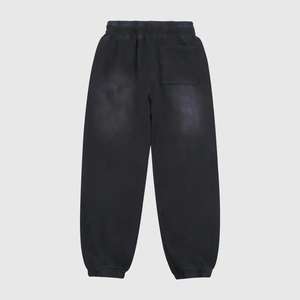 Pantalon évasé personnalisé pour homme 100% coton éponge, ourlet brut, délavé soleil, effet délavé à l'acide - Product Image 4