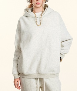 Sudaderas de Alta Calidad para Mujer, Estilo Urbano, Talla Grande, con Logotipo Personalizado, de Algodón Liso, Sudaderas de Felpa para Hombre y Mujer - Product Image 1