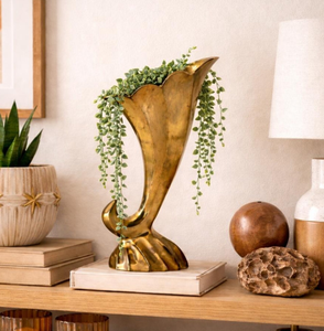 Jarrón de Flores de Metal, Aluminio y Latón, Diseño Clásico, Decoración para Mesa del Hogar, Precio Económico, Tamaños Personalizados - Product Image 5