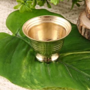 Petit bol en laiton traditionnel, tasse en métal artisanale, ustensile de cuisine décoratif, récipient rond poli, élégant et durable pour le service - Product Image 3