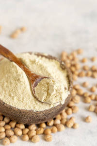 Poudre de protéines d'isolation de pois chiches végétaliennes de haute pureté pour boissons et aliments protéinés de nutrition sportive, étiquette claire, durée de conservation de 24 mois - Product Image 4