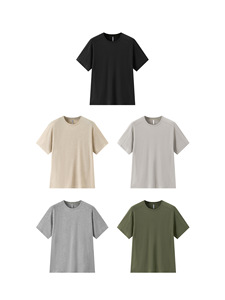 Merino Comfort Active 100% Cotton Silk Screen Solid <b>TShirt</b> Summer 2026 New Arrival Outdoor Antibacterial Odor Resistant - Product Image 1