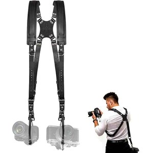 Arnés de Cámara Ajustable, Sistema de Montaje Dual en Hombro y Pecho para Cámaras DSLR y sin Espejo, Equipo de Fotografía de Viaje - Product Image 4