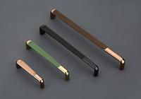 Kenop Kabinet Mewah Modern Bentuk Geometris, Gagang Laci dari Alloy, Dua Warna, Perlengkapan Furnitur Lemari Pakaian