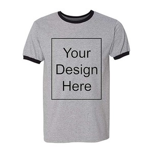T-shirt uni pour homme avec col contrastant, manches courtes, décontracté, à porter au quotidien - Product Image 5
