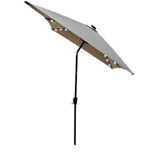 Ombrelloni da Esterno Rettangolari a LED 10 x 6,5 Piedi con Manovella e Pulsante Inclinabile per Giardino e Piscina - Product Image 4
