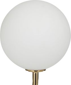 Decorative Gold Orb <b>Table</b> <b>Lamp</b> Metal Frame with Marble <b>Base</b> 2 Light Accent <b>Lamp</b> for Home Office Bedroom Lighting - Product Image 2