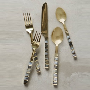 Juego de cubiertos metálicos de alta calidad con acabado brillante y bordes suaves para comidas familiares, seguro para servir, desde India al precio más bajo. - Product Image 2