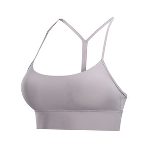 Women Workout Sports Bra <b>Racerback</b> Fitness Bra Quick Dry Gym Training Yoga Exercise Activewear <b>Top</b> - Product Image 2