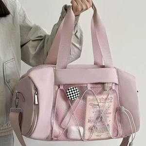 Bolsa Deportiva de Lona Impermeable para Gimnasio, Bolsa de Entrenamiento, Bolsa de Natación con Compartimento para Zapatos, Bolsa de Viaje con Asa para el Hombro - Product Image 6