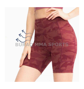 Pantalones cortos de verano para correr y hacer ejercicio para mujer, pantalones cortos deportivos informales a cuadros de secado rápido - Product Image 5