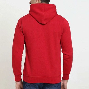 เสื้อฮู้ดดี้ผู้ชายสีแดงคุณภาพสูง พร้อมออกแบบโลโก้ตามสั่ง แห้งเร็ว ระบายอากาศดี ทันสมัย พิมพ์ลายนูน มีไซส์พลัสไซส์ให้เลือก - Product Image 2