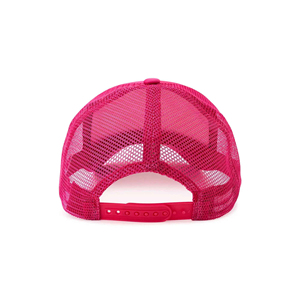 Pink Mesh Trucker Cap 6-Panel Adjustable Unisex Casual <b>Hat</b> Solid Color Spring <b>Summer</b> Style - Product Image 5