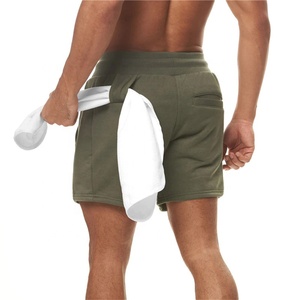 Wholesale <b>Bulk</b> Men Shorts Plain French <b>Terry</b> Cotton Short Men Gym Training Athletic Sweat Shorts Oversize Sweat Pants for Men - Product Image 3