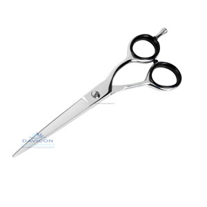 Tijeras de Barbero DAVICON de Acero Inoxidable de Alta Calidad con Anillo Negro |   Tijeras de Belleza y Peluquería |   Instrumentos de Belleza - Product Image 3