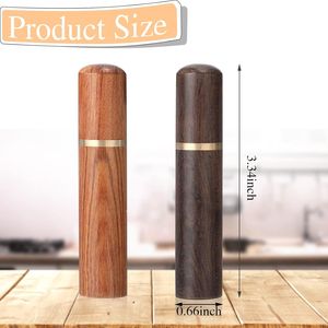 Estuche portátil de madera para 10 palillos de dientes, dispensador de palillos de dientes de bolsillo ideal para viajes - Product Image 2
