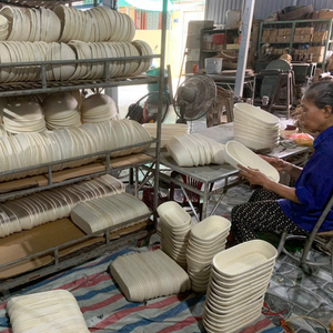 Vente directe du Vietnam, banneton en bois jetable écologique naturel, doublure en tissu, revêtement en silicone, fermentation de la pâte à pain - Product Image 2